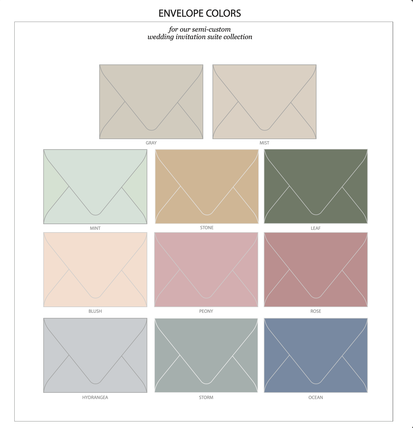Colored Envelopes
